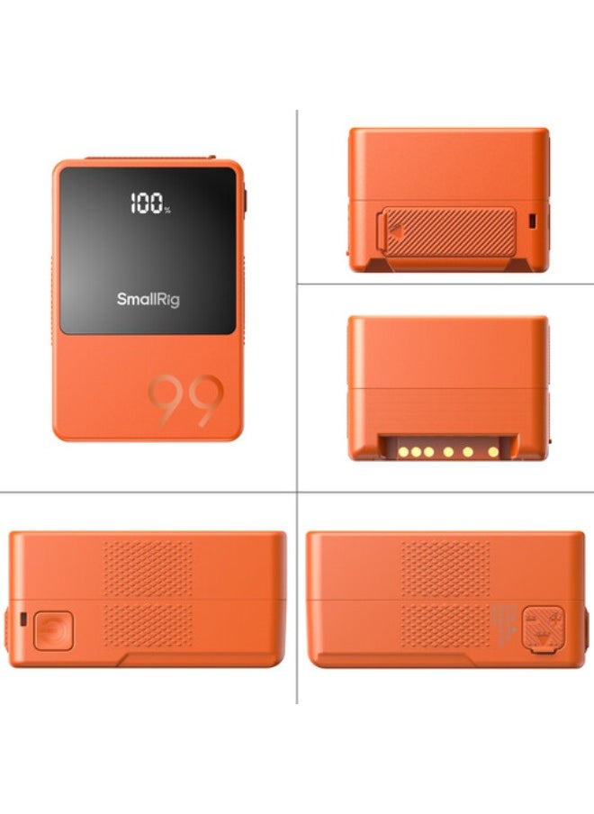 SMALLRIG SmallRig VB99 mini V Mount Battery (Orange) 4929  - Image 5