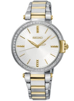 Seiko Ladies' Hand Watch QUARTZ Stainless Band Silver Dial SRZ516P1 