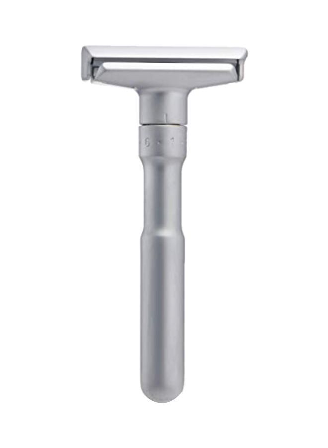 NIBEMINENT Futur Adjustable Double Edge Safety Razor Silver - Image 1