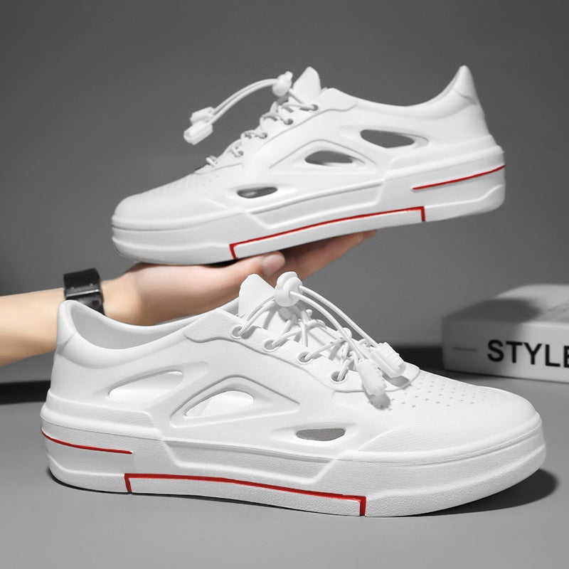 2024 Summer Hole Shoes Men'S Casual Breathable Hollow-Out Eva Sandals Lightweight Leg Shoes Outdoor Beach Shoes - Image 1