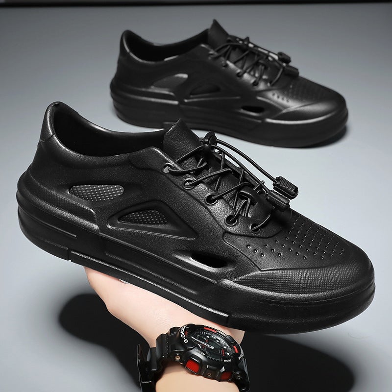 2024 Summer Hole Shoes Men'S Casual Breathable Hollow-Out Eva Sandals Lightweight Leg Shoes Outdoor Beach Shoes - Image 3