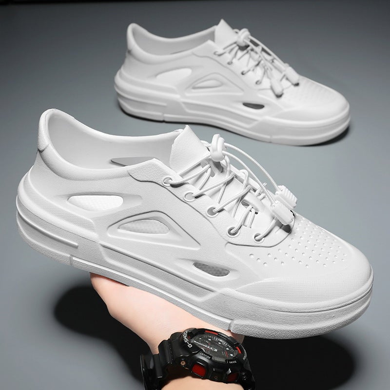 2024 Summer Hole Shoes Men'S Casual Breathable Hollow-Out Eva Sandals Lightweight Leg Shoes Outdoor Beach Shoes - Image 4