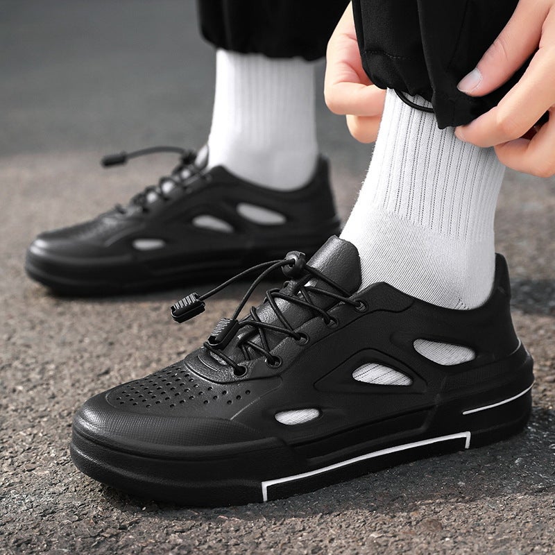 2024 Summer Hole Shoes Men'S Casual Breathable Hollow-Out Eva Sandals Lightweight Leg Shoes Outdoor Beach Shoes - Image 2