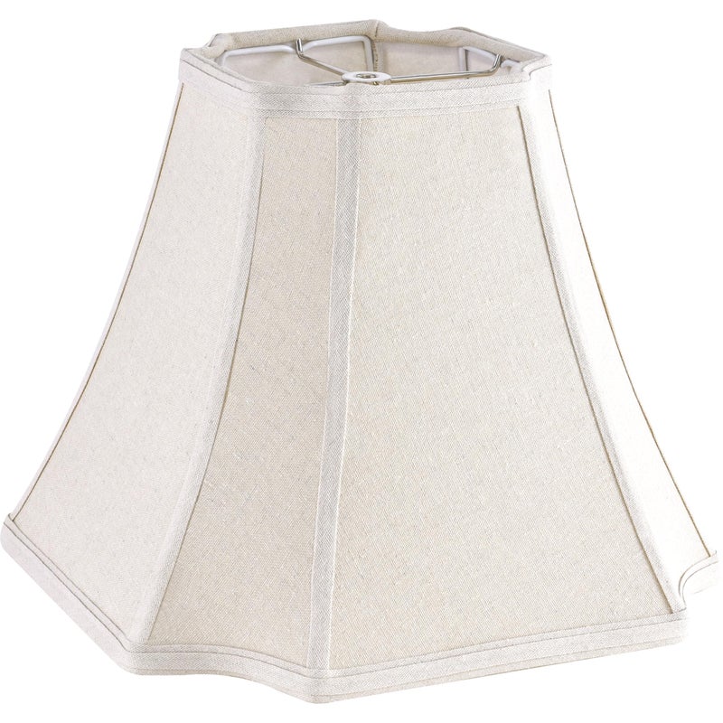 GO&SO GOSO Bell Lamp Shade Set of 1 Medium Square Cut Corner65 x 132 x 106 Spider Dark Beige Fabric Lamp Shades for Table and Floor LampsOctagonal Lampshades Replac BedroomEasy Assembly - Image 2
