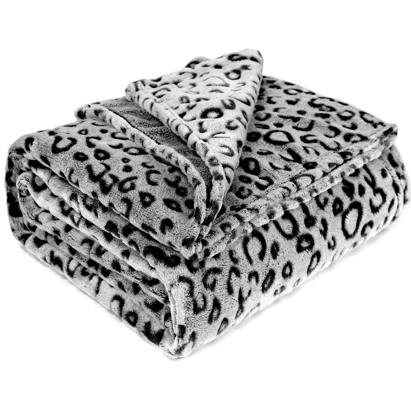 MIBOI Black Throw Blanket Soft Fleece Couch Blanket Warm Bed Cozy Black Throw Blankets for Kids Boys Teens - Image 1
