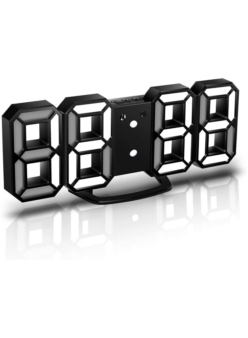 Arabest 3D LED Digital Alarm Clock, Table Alarm Clock, Manually & Auto Adjust Brightness, Easy to Read at Night, Perfect for Home Decor/Living Room/Bedroom/Office - Image 1