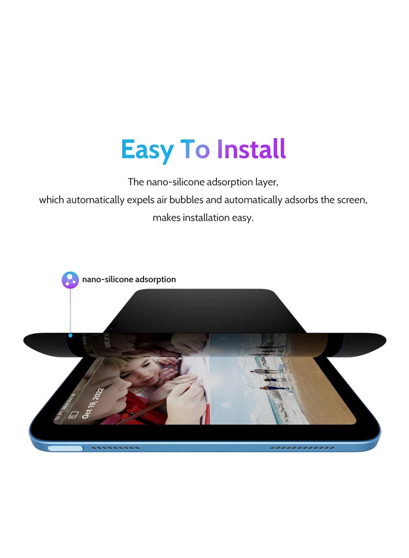 Privacy Anti-Glare Screen Protector Anti-Spy Soft Film for iPad 11th (A16)Generation 2025 11 Inch/ 10th 10.9 Inch 2022 Matte Anti-Peepingatte Anti-Peeping - Image 4