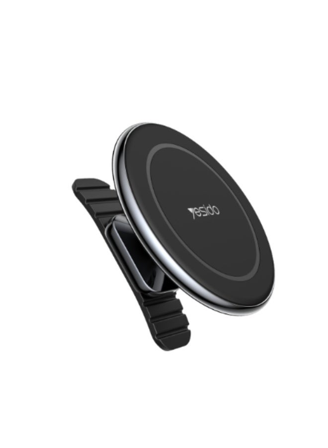 Yesido High Quality Universal Magnetic Car Phone Holder Fast Adsorption Strong Magnet Car Stand Mount Black | Model C126 | By Yesido - Image 1