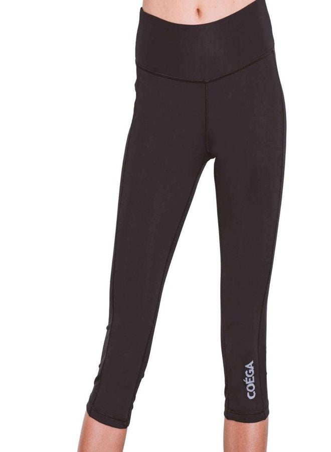 COEGA SUNWEAR Ladies Swim Tights 3/4 - Black 