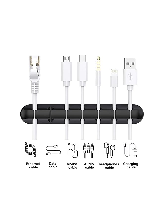 Green Tiger Cable Holder Clips, 3-Pack Cable Management Cord Organizer Clips Self Adhesive for Desktop USB Charging Cable Nightstand Power Cord Mouse Cable Wire PC Office Home - Image 2