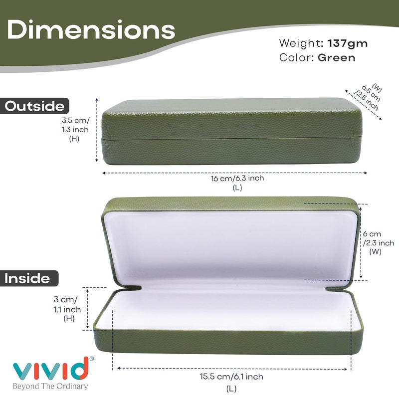 VIVID Unisex Adult Lightweight Eyewear Specs Case Cover | Protect Eye Glasses | Chashma Dibbi | Spectacle Box - Image 2