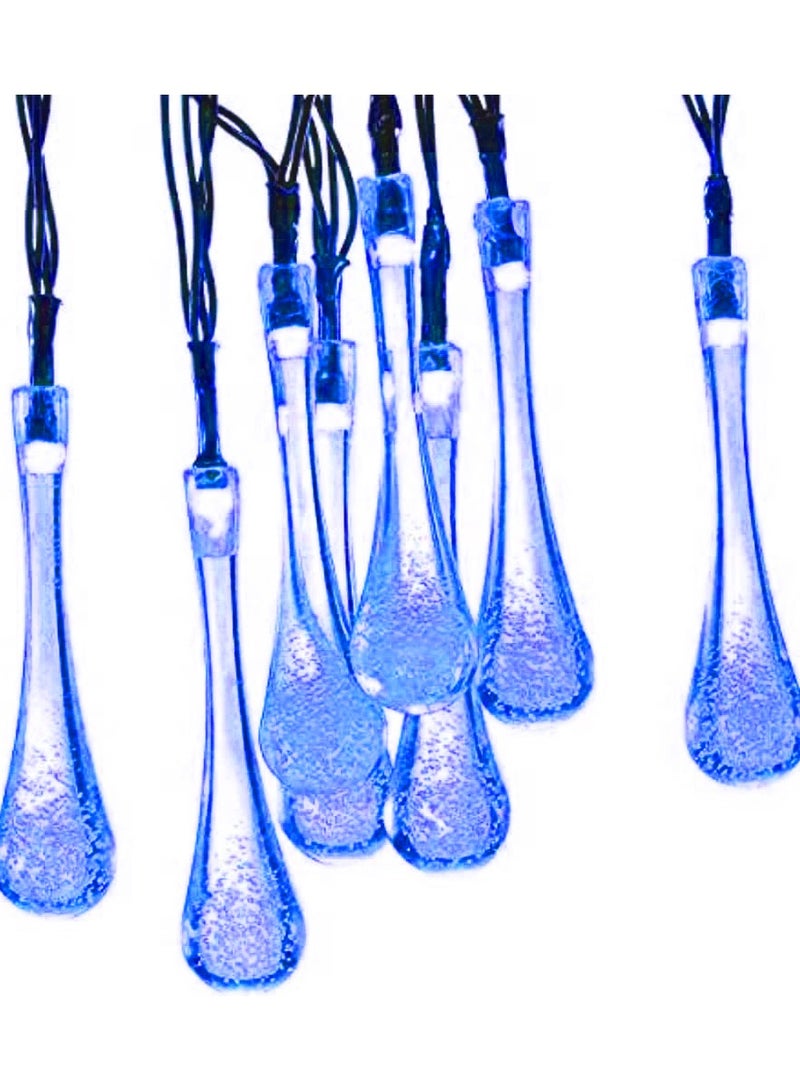 سلسلة مصابيح متلألئة بلون ازرق للاماكن الداخلية والخارجية ورمضان 14 لمبه - Image 2