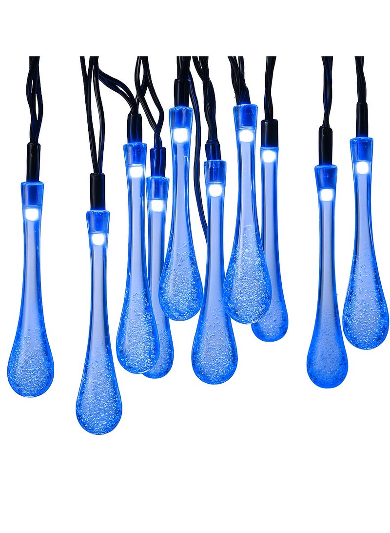 سلسلة مصابيح متلألئة بلون ازرق للاماكن الداخلية والخارجية ورمضان 14 لمبه - Image 1