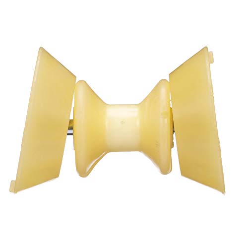 Seachoice Bow Roller w/Bells, 3 in., TPR, Gold, One Size, Yellow - Image 1