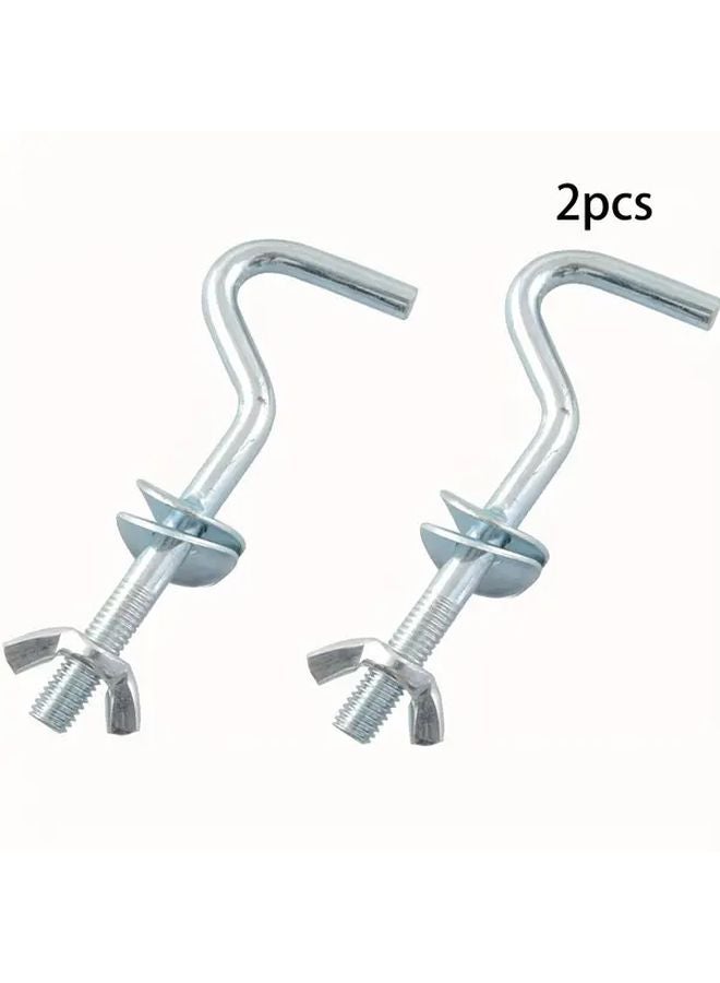 2pcs Heavy Duty Hammock Hooks Outdoor Lounger Stand Utility Hooks - Image 1