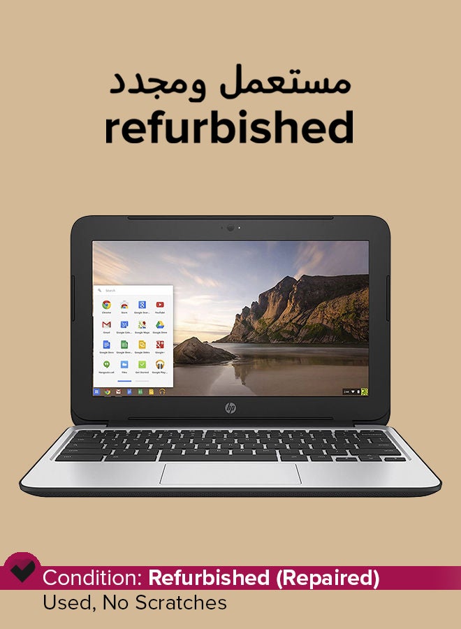 HP Renewed - Chromebook 11G3 (2015) Laptop With 11.6-Inch Display,Intel Celeron Processor/4GB RAM/16GB eMMC/5th Gen/Chrome OS/Integrated Graphics English Black English Black - Image 1