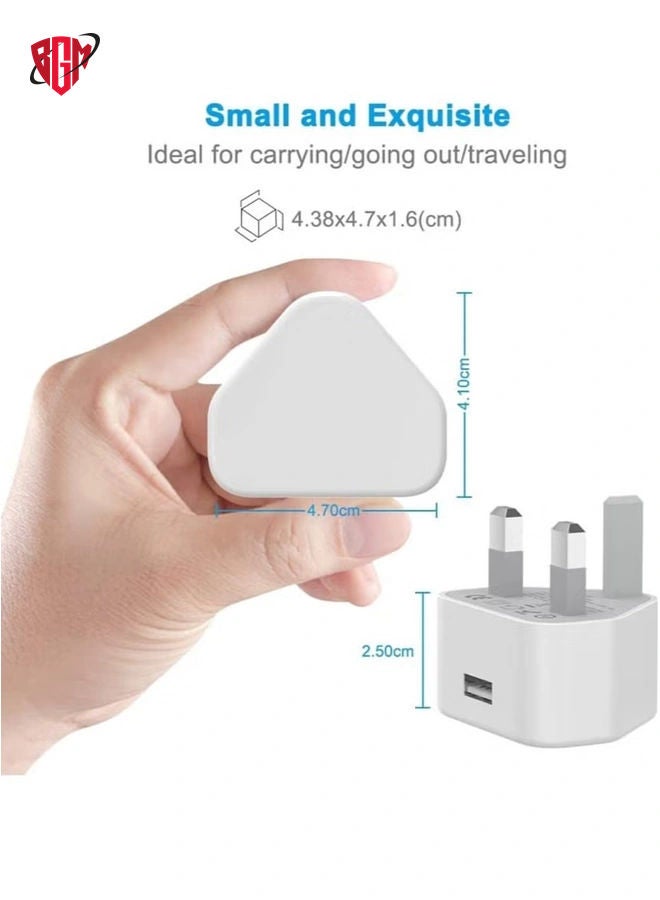 BGM 5V 1A Power Adapter Supply, USB Charger Cable and Plug Compatible for i Phone 5S, 6, 6S, 6 Plus, 6S Plus, 7, 7 Plus, 8, 8 Plus, XS, X, XS Max, 11, XR, i Pod Touch 5G Power Cord  - Image 3