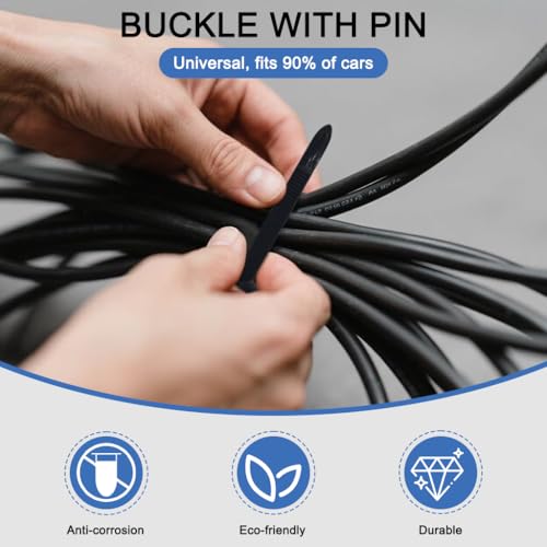 STHIRA® 100Pcs Nylon Self Locking Cable Tie Automotive Panel Retainer Ties T-Type Push Mount Zip Tie For Securing Cables Heavy Duty Strong Wire Fastener Universal Cable Tie - Image 2