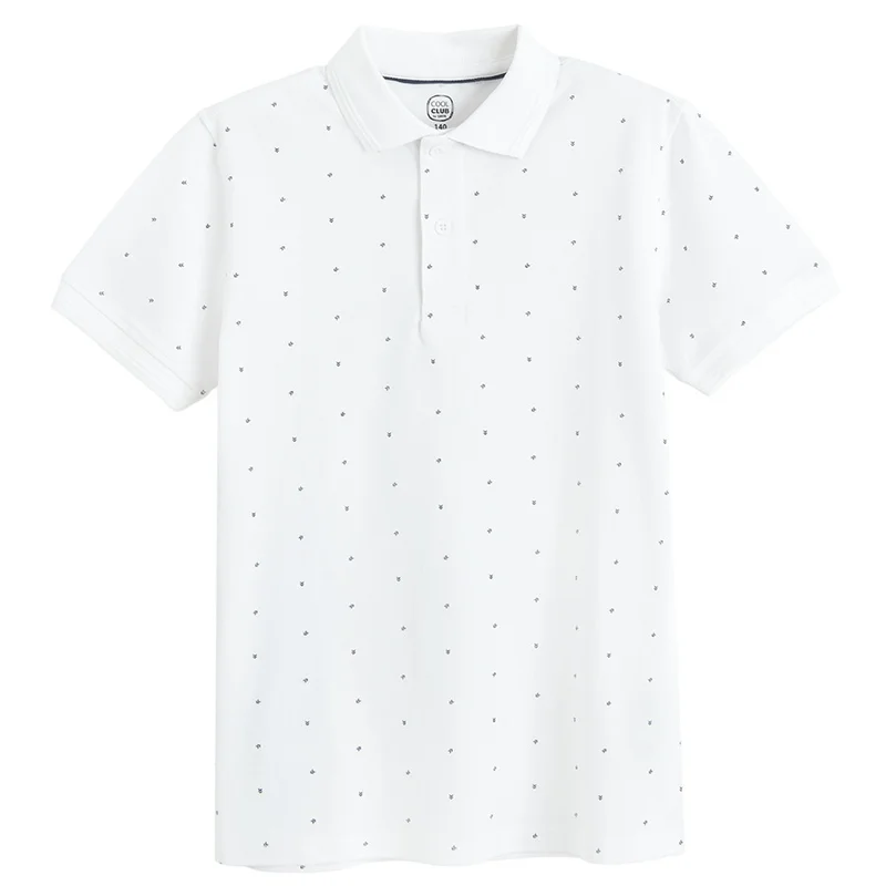 Cool Club by SMYK CCB3210057 WHITE COTTON T-SHIRT POLO S/S