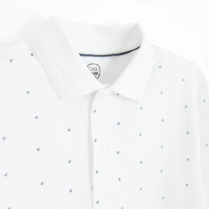 Cool Club by SMYK CCB3210057 WHITE COTTON T-SHIRT POLO S/S