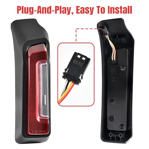 VEISUTOR ضوء الفندر الخلفي VEISUTOR لحقائب السرج الجانبية لراود جلايد و ستريت جلايد 2024، مصابيح LED حمراء مساعدة للتشغيل والفرامل والإشارات لدرجات هارلي راود جلايد و ستريت جلايد 2024 و CVO 2023-2024 - Image 4