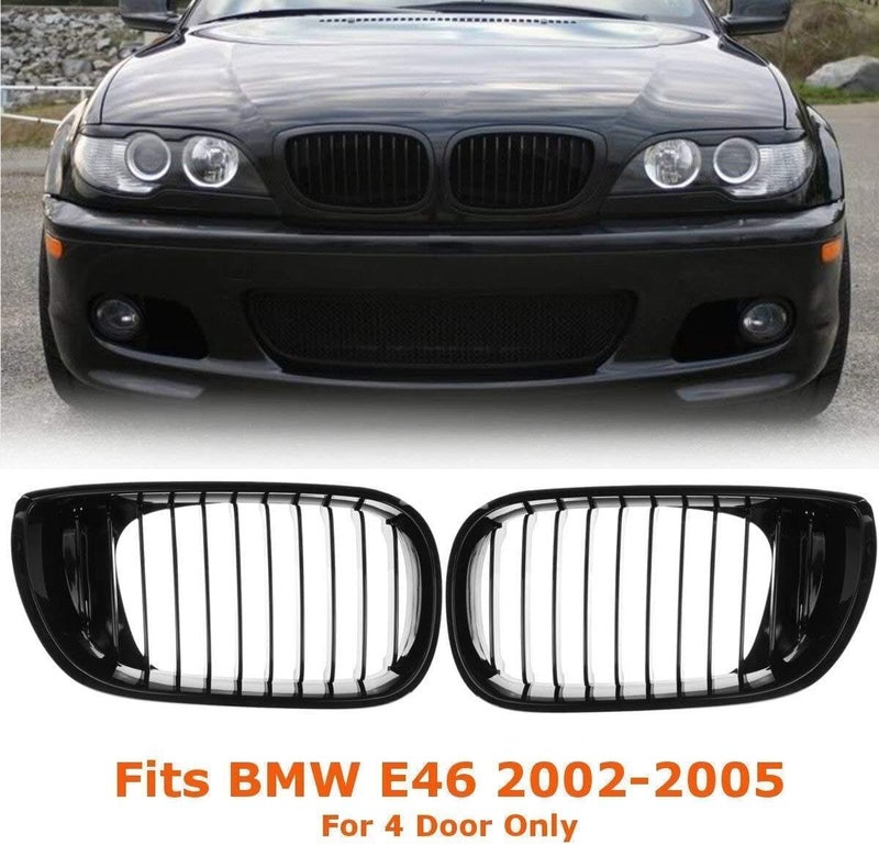venveal Heart Horse Front Kidney Grill Grilles for B-M-W E46 2002-2005 4 door 4D 3 Series 320i 325i 330i 325xi 330xi Car Front Bumper Grille - Image 2