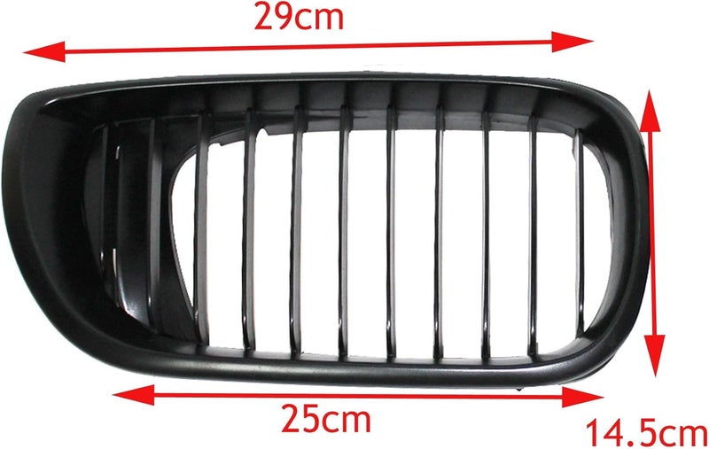 venveal Heart Horse Front Kidney Grill Grilles for B-M-W E46 2002-2005 4 door 4D 3 Series 320i 325i 330i 325xi 330xi Car Front Bumper Grille - Image 3