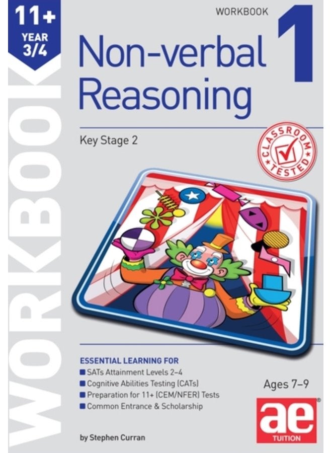 11 Non Verbal Reasoning Year 3 4 Workbook 1 Including Multiple Choice Test Technique - Paperback