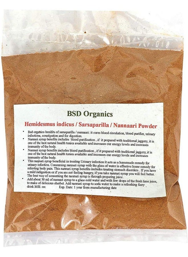 BSD Organics BSD Organics Herby Powder of Nannari/Sarsaparilla/Sugandhi (50 Gram / 1.7 Ounce) 