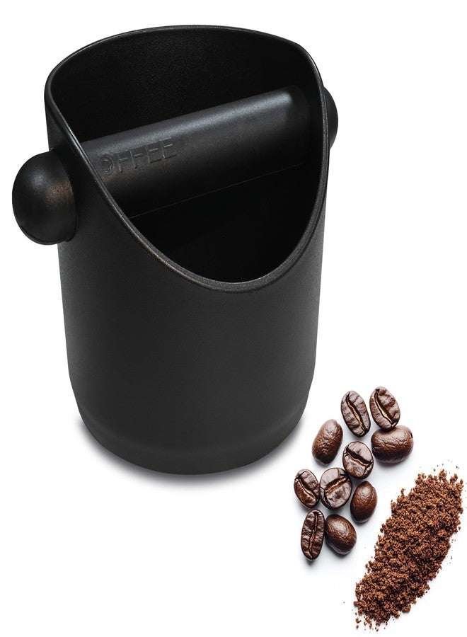 Techshare Espresso Compact Knock Box (4"x4"), Shock Absorbent Knock Box Non-Slip Base & Removable Rubber Knock Bar Coffee Puck Box, Durable Espresso Dump Bin for Home/Office, Dishwasher Safe - Image 1
