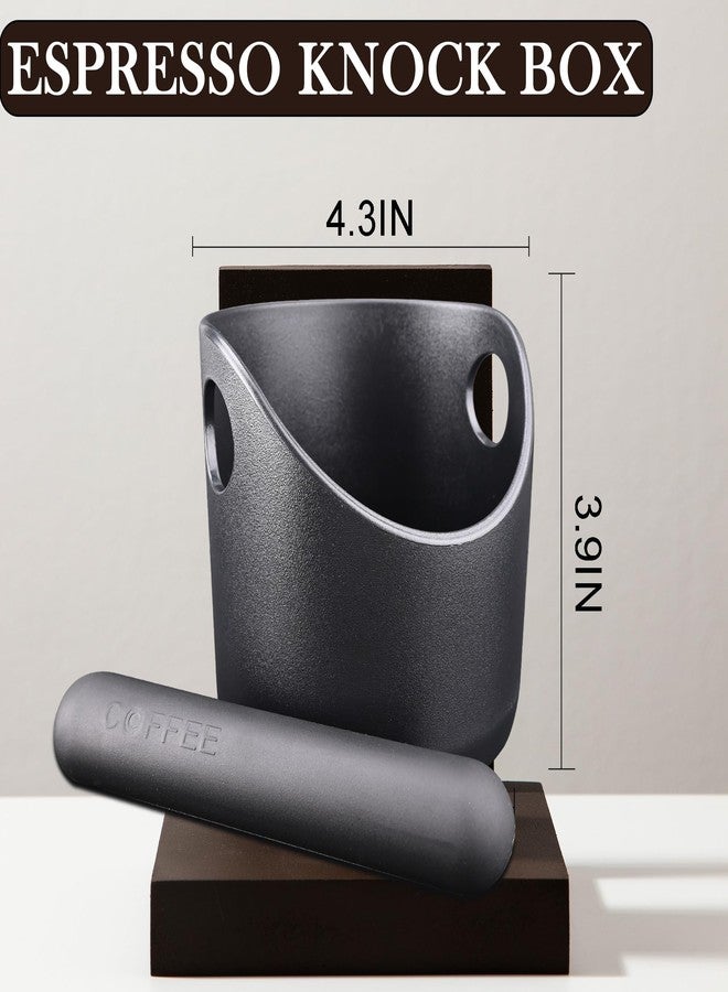 Techshare Espresso Compact Knock Box (4"x4"), Shock Absorbent Knock Box Non-Slip Base & Removable Rubber Knock Bar Coffee Puck Box, Durable Espresso Dump Bin for Home/Office, Dishwasher Safe - Image 3