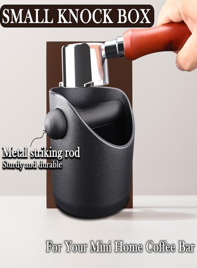Techshare Espresso Compact Knock Box (4"x4"), Shock Absorbent Knock Box Non-Slip Base & Removable Rubber Knock Bar Coffee Puck Box, Durable Espresso Dump Bin for Home/Office, Dishwasher Safe - Image 2