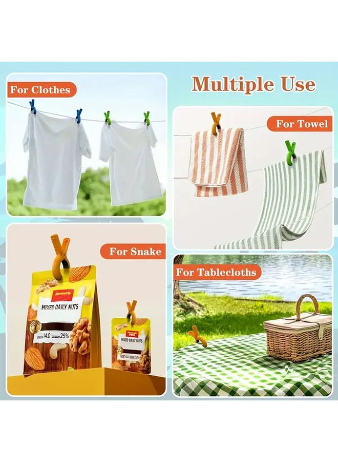 8Pcs Heavy Duty Windproof Beach Towel Clips Large Plastic Clothespins Securing Towels Poolside - Image 5