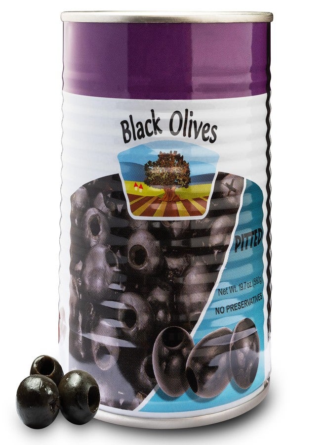 SNACKTERY Premium Pitted Black Olives - 19 oz Canned Olives for Salads, Pizzas, Appetizers & Mediterranean Dishes, No Preservatives - Image 2