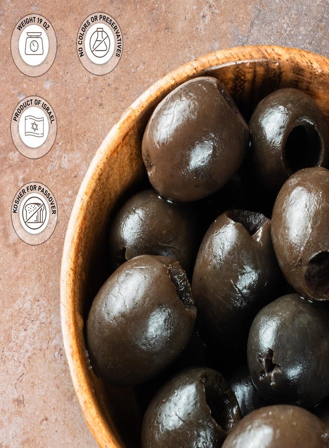 SNACKTERY Premium Pitted Black Olives - 19 oz Canned Olives for Salads, Pizzas, Appetizers & Mediterranean Dishes, No Preservatives - Image 4