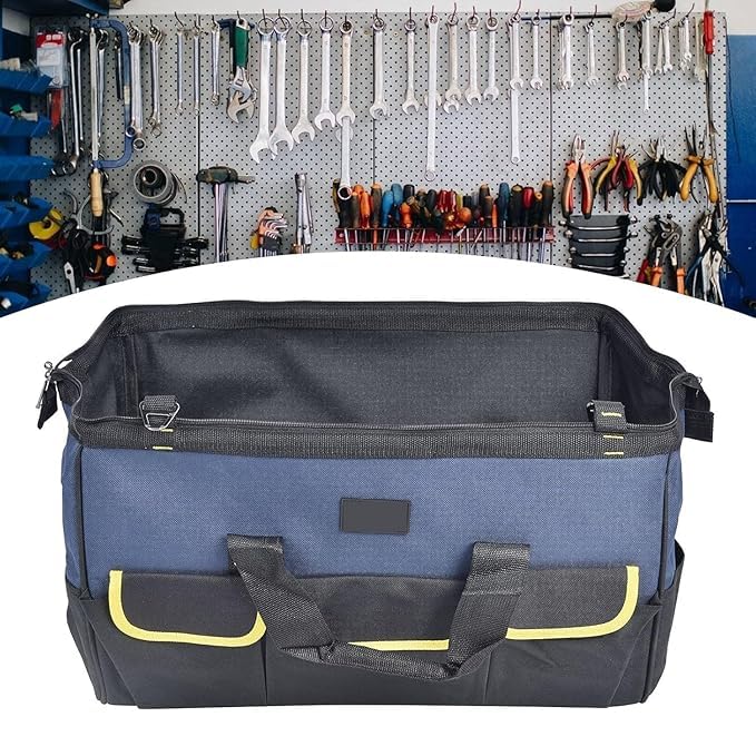 GNOLY GNOLY Waterproof Molded Base Large Tool Bag Multifunctional Tools Storage Bag for Electricians Carpenter Technicians Service Engineers 1Pcs - Image 3