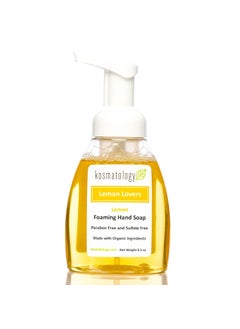 kosmatology Lemon Lovers Organic Foaming Hand Soap  Moisturizing Hand Wash  Clean Ingredients Infused with Essential Oils  85 fl oz