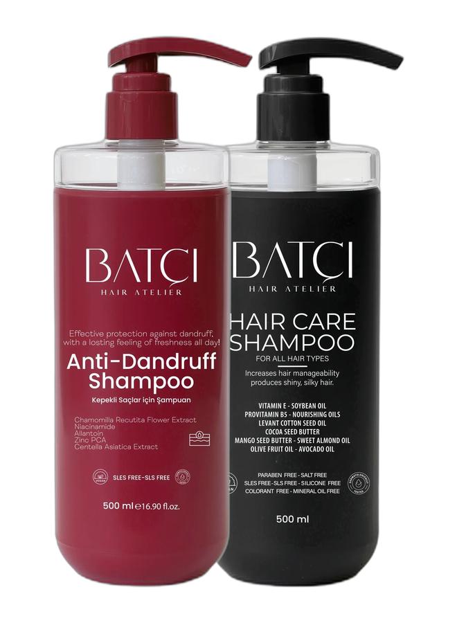 باتشي  مجموعة القشرة شامبو العضوي اليومي مع شامبو مضاد القشرة - Image 1