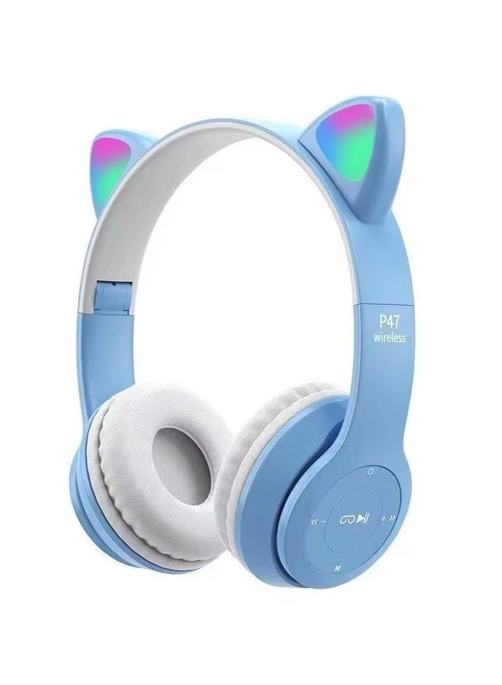Cat Ear Bluetooth Wireless Headphones - Image 1