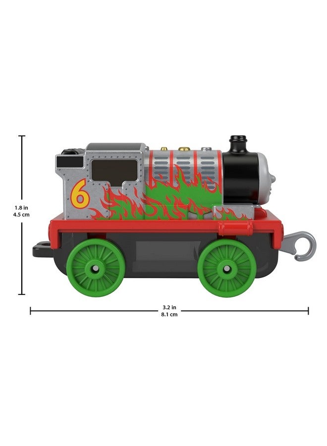 THOMAS & FRIENDS توماس وأصدقاؤه مغامرات بيرسي كروم مع لهب أخضر GYV66 محرك معدني - Image 5