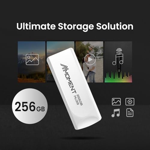 MMOMENT MU39 256GB USB 3.1 Gen1 Flash Drive, Read Speed up to 100MB/s, Retractable Design Thumb Drive - Image 5