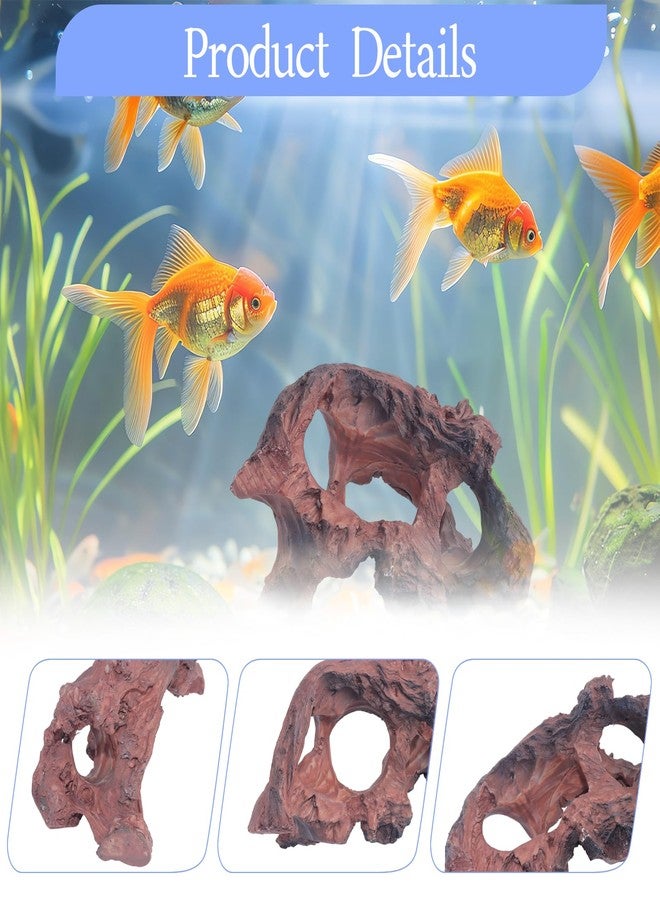 Saim Resin Driftwood Aquarium Decoration Realistic Aquascaping Fish Tank Decorations for Freshwater & Reptile Fish Tanks Reptile Tank Decor - Image 4