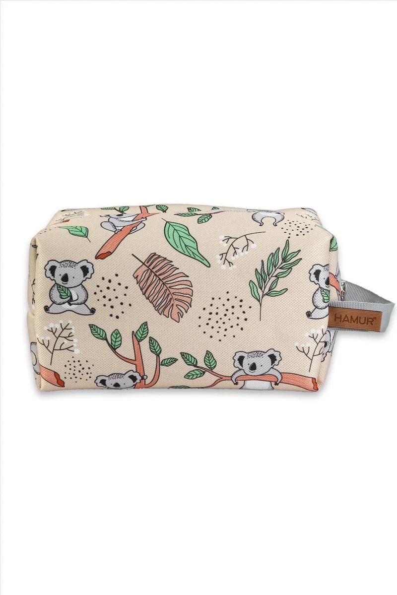 هامور Zippered Dirty Clean and Wet Dry Baby Laundry Clothes Clothing Multi-Purpose Make-Up Bag Koala