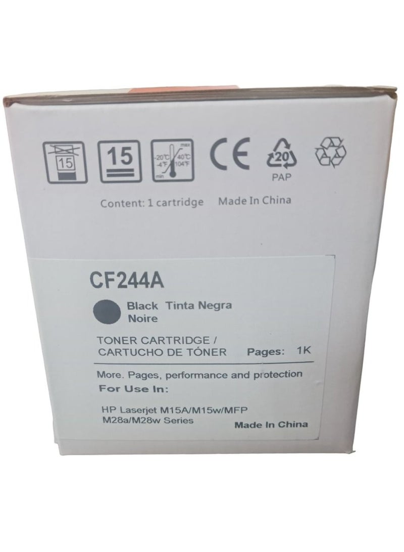 TONER MASTER Toner Cartridge CF244A/44A Black,For HP Laserjet Pro M15A/15W/MFP M28 M28A,28W/MFP M29A/M29W - Image 2