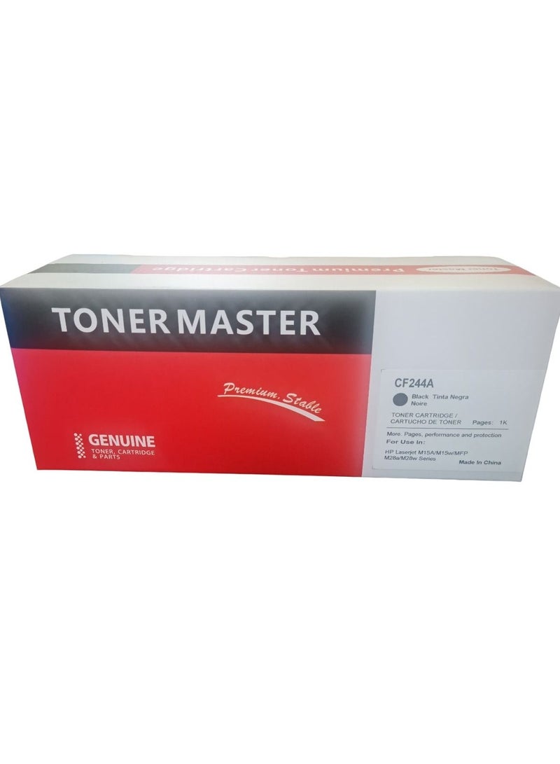 TONER MASTER Toner Cartridge CF244A/44A Black,For HP Laserjet Pro M15A/15W/MFP M28 M28A,28W/MFP M29A/M29W - Image 1