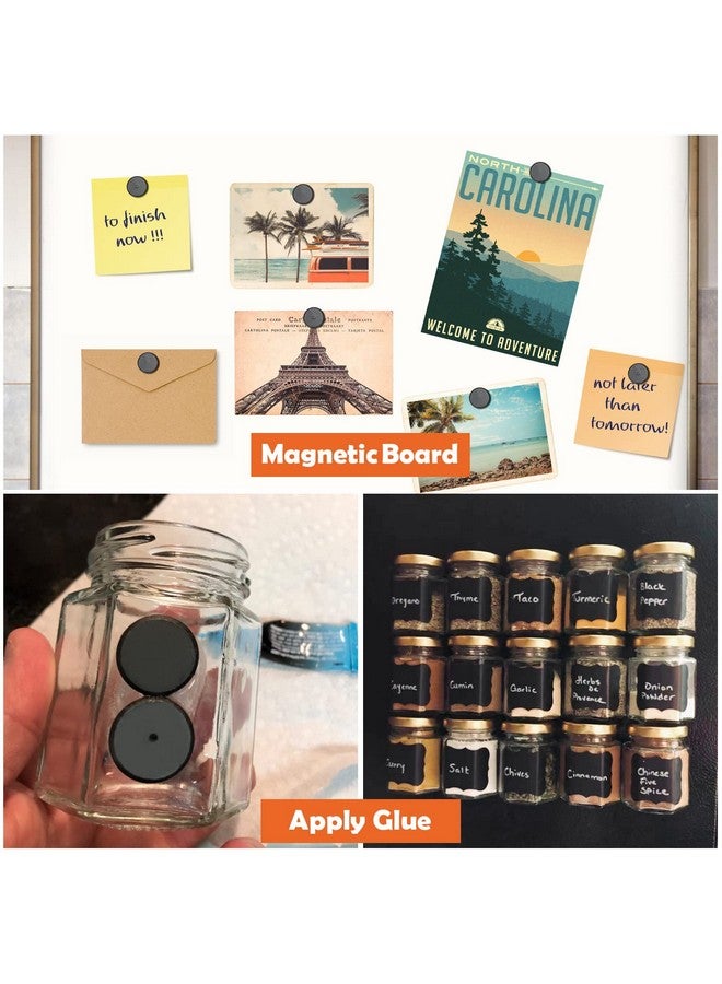 Anpro 120 Pcs Ceramic Industrial Magnets Hobby Craft Magnets-11/16 Inch (18mm) Round Magnet Disc for Refrigerator Button DIY Cup Magnet Craft Hobbies, Science Projects & School Crafts - Image 5