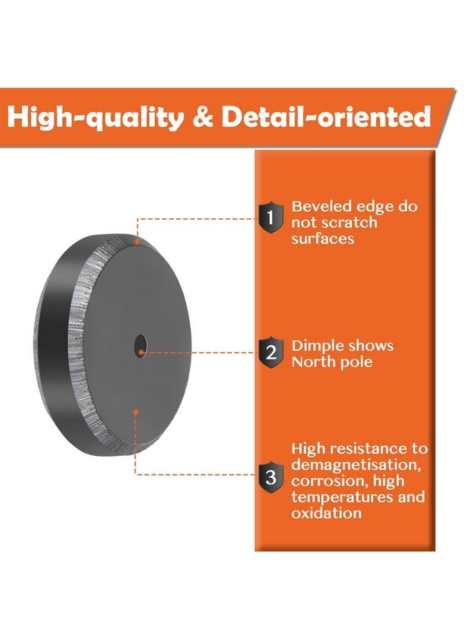 Anpro 120 Pcs Ceramic Industrial Magnets Hobby Craft Magnets-11/16 Inch (18mm) Round Magnet Disc for Refrigerator Button DIY Cup Magnet Craft Hobbies, Science Projects & School Crafts - Image 3