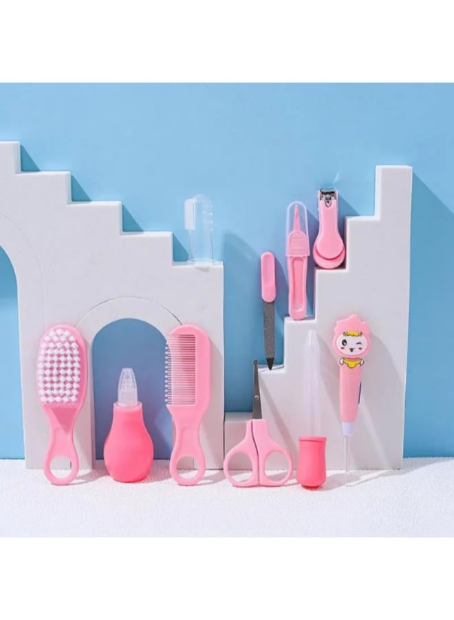 Complete Baby Care Kit: 10pcs Set with Ear-Picking Spoon, Nail Clippers, Comb Brush & Medicine Feeder CODE-RB027  - Image 3