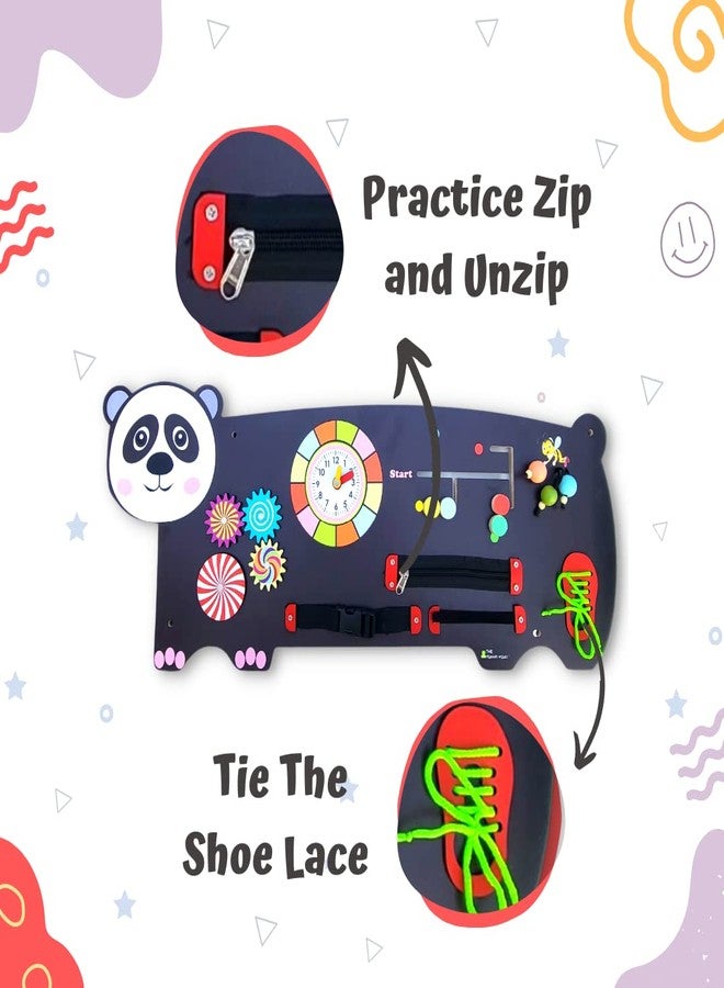 The Funny Mind Oreo 9+Montessori Wooden Educational Nursery Activity Wall Panel for Preschool, Creche, Daycare, Kids, Toddlers, and Babies 1, 2, 3, 4, 5, 6, 7, 8+ Years Old Toys - Image 3