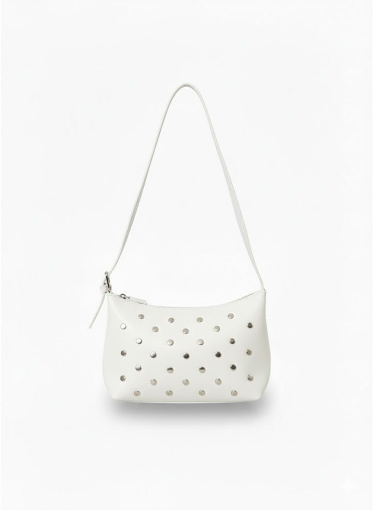 لايف ستيلاش  حقيبة كتف جلد باكسسوار زسنه - ابيض ZC-8 - Image 1